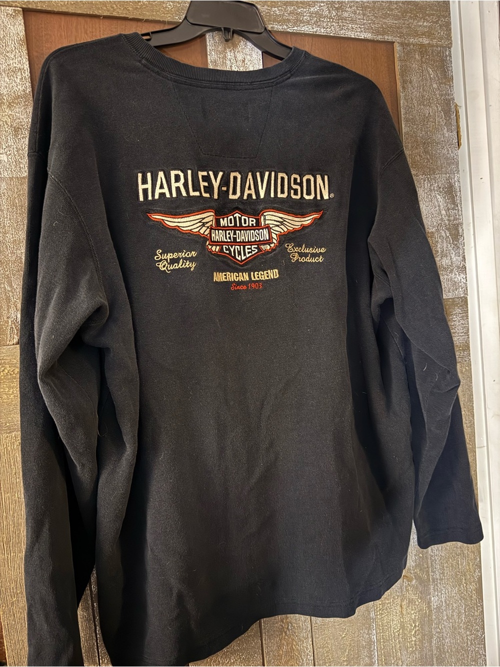 Vintage Harley-Davidson Black Long Sleeve Shirt